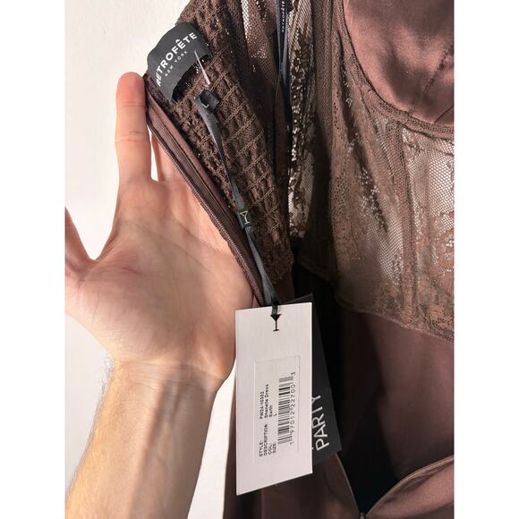 Retrofete Shanelle Maxi Dress Silk Party Formal Evening Statement Prom Hoco L - Picture 9 of 12